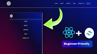 React and Tailwind CSS Navbar Tutorial | Fully Responsive | Reactjs Project Beginners Tutorial