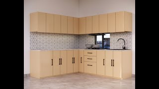 Modern Kitchen Design | SketchUp + Enscape Visualization