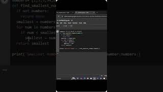 python program to find smallest number in a list #webdevelopment #coding #education #python