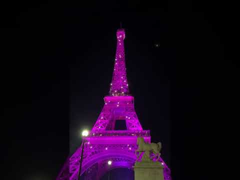 Pink october | Tour Eiffel | #latour #eiffeltower #foryou #parisvibes #paris #travel #explore #fyp