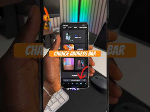 Change Tab Bar On Samsung #zflip5 #shorts #samsunggalaxy #tips