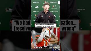 Carson Beck on his 4th INT that sealed Miami’s loss 😬