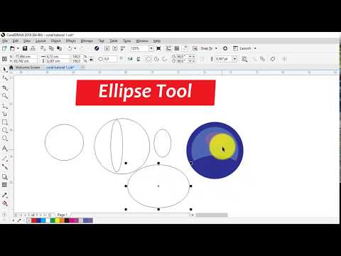 How to use Ellipse Tool in CorelDraw