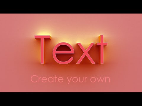 photoshop tutorial 3D text