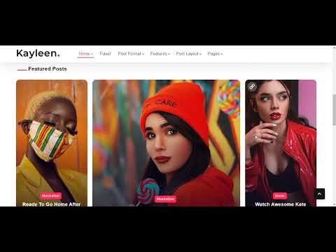 Kayleen | Blog & Magazine WordPress Theme Demo Showcase || MZ Creative Studio