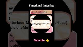 ✨The coolest feature in Java 8- Functional interface✨ #shorts #functionalinterface #java8