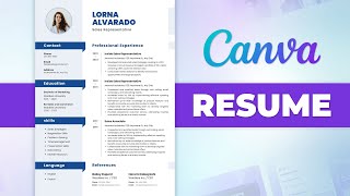 How to Make a Resume in Canva 2025 | Free Easy Resume Builder