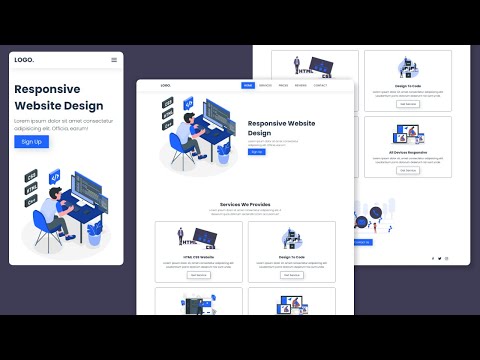 Create a Responsive Website Design Using Only HTML CSS, Flex Box - Pure HTML CSS