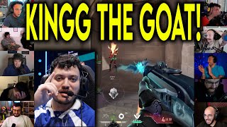 Valorant Streamers Reacts To LEV kiNgg HITTING AN INSANE ACE Against Sentinels In VCT