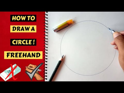 HOW TO DRAW A PERFECT CIRCLE FREEHAND USING ANY PEN/PENCIL II WITHOUT USING ERASER/COMPASS II