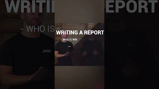 What to include in your report | #Security #SecuritySkills #SecurityGuard #Shorts