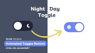 Stunning Animated Day Night Toggle Button with HTML, CSS, JS | Dark Theme | Hello Dev
