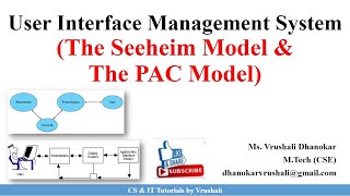 HCI 5.4 User Interface Management System | The Seeheim Model | The PAC Model