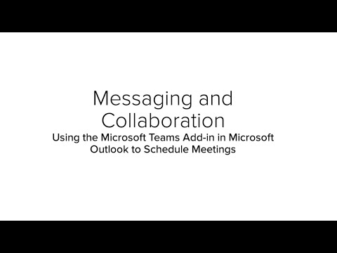 Outlook Teams Add-In