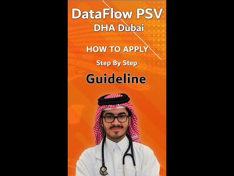 How to apply/register for DataFlow PSV application for DHA Dubai exam? |- Step by Step guidelines
