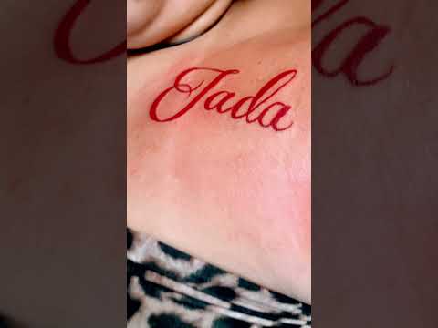 “Jada” Script Tattoo