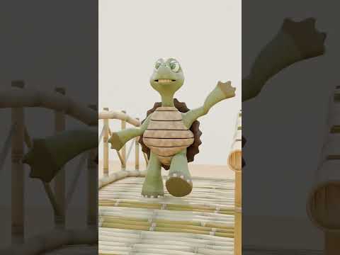 The Tiny Turtle's Big Adventure 🐢✨ | 3D Animation for Kids #pop #cartoon  #funny #toys #shortvideo
