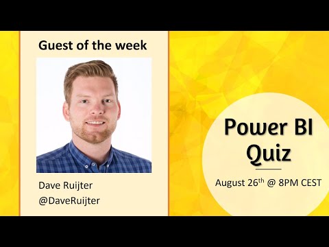Power BI Quiz with Dave Ruijter