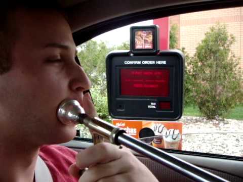 Trombone at McDonalds Drive Thru