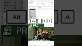 📐 Add borders instantly in Excel with Alt H B A #excel  #excelforbeginners  #exceltips