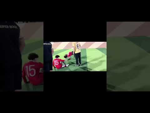 Cristiano Ronaldo Jr hit Speed with the ball when he was about to take a free kick#shorts #viral