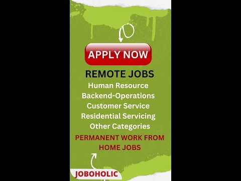 Remote Jobs | Online Jobs in Customer Service, HR, Backend-Operations | Hiring Immediately
