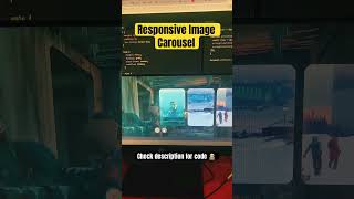Responsive Image Carousel | HTML Animation #coding #tutorial  #shorts