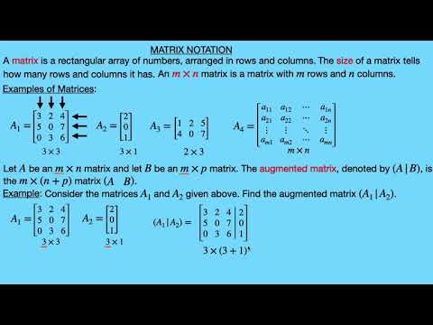 Matrix Representation of a Linear System
