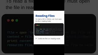 Handling files in Python. #pythonprogramming #python #pythonforeveryone #codingninja #ghana #shorts