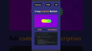 Crazy HTML CSS Submit Button Animation 🤯#coding #webdesign"
