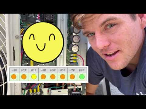 Daikin VRV -Blinking Lights - How to read Binary Display to find errors