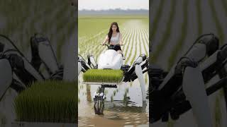 The era of rice farming robots is approaching #shorts