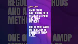 Difference between ABAP methods and AMDP methods in SAP HANA? #abap #sapabap #abapinterviewquestion