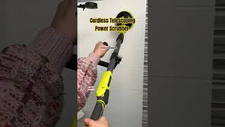 Cordless Telescoping Power Scrubber #cordlesspower #cleaningtools #brushholder #shots #