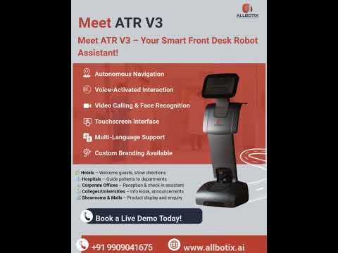 ATR V3 – Hospital Reception Robot That Talks, Guides & Assists Patients 24/7
