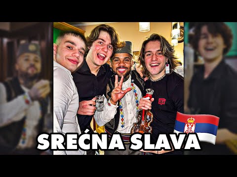 American guy's first time at Serbian Slava