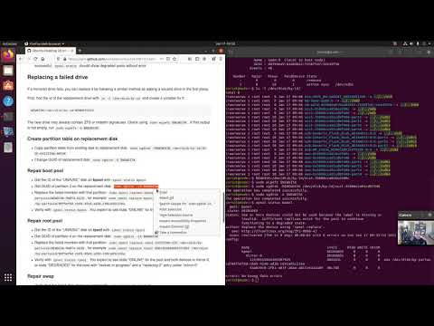 Repair or expand Ubuntu ZFS boot drive mirror