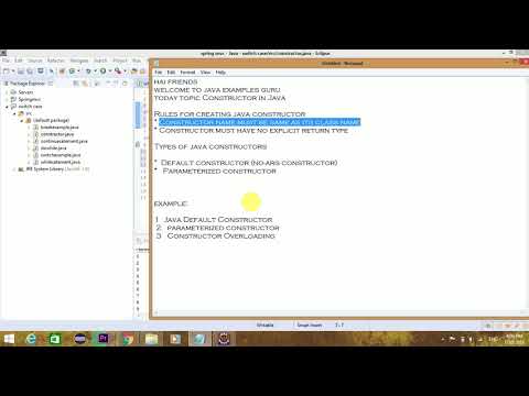 how to write parameter constructor in java