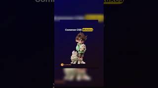 03 | Five CSS common mistakes | #coding | #roadmap