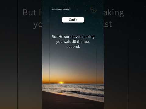 God Isn’t Late – You Just Feel It! #GodsTiming #FaithInGod #ChristianShorts  #Short #Shorts #God