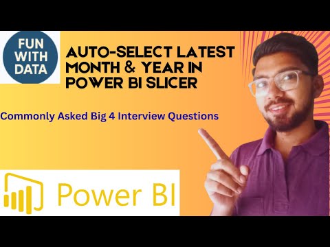 ✨ Auto-Select Latest Month & Year in Power BI Slicer (Most commonly Ask Power BI Interview Question)