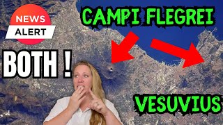 ALERT⚠️STRONG Cluster Earthquakes underneath BOTH at the SAME TIME: Vesuvius AND Campi Flegrei !