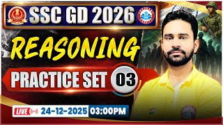 SSC GD Reasoning Classes 2026 | SSC GD Reasoning Practice Set 03 | SSC GD Reasoning By Rahul Sir