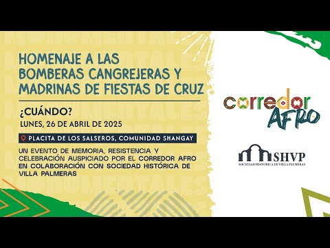 Homenaje a las Bomberas Cangrejeras y Madrinas de Fiestas de Cruz
