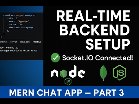MERN Chat App Part 3 – Socket.IO Backend Setup, MongoDB Models & Test Real-Time Events