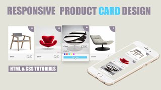Responsive Product Card UI Design | Html CSS Responsive Design Tutorial #HTML #CSS3