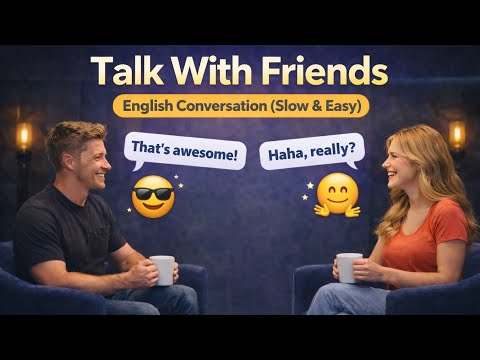 English Conversation When You Meet a Friend | Slow and Easy Conversation | Podcast 🎙️