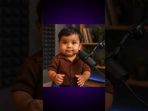 Make you your own Ai Podcast baby! It’s so cute 😅 #ai #podcastday  #podcastbaby