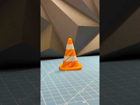 3D printed traffic cone passthrough fidget! #3dprinted #asmr #satisfying #3dprint