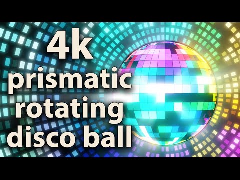 Prismatic disco ball in 4K